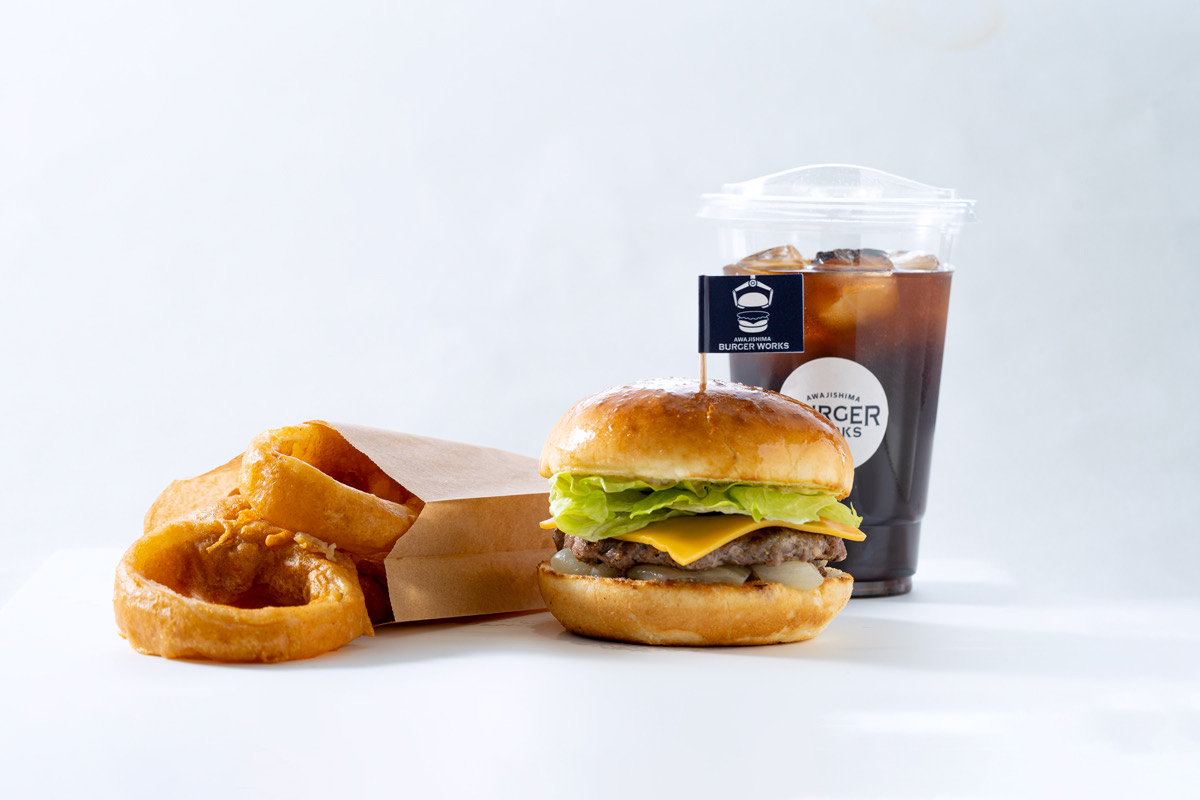 AWAJISHIMA BURGER WORKS のこだわりのバーガー